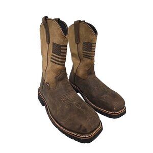 Thorogood Men's 11" Composite Toe WP Western Wellington U.S.A. 804-4338 10D
